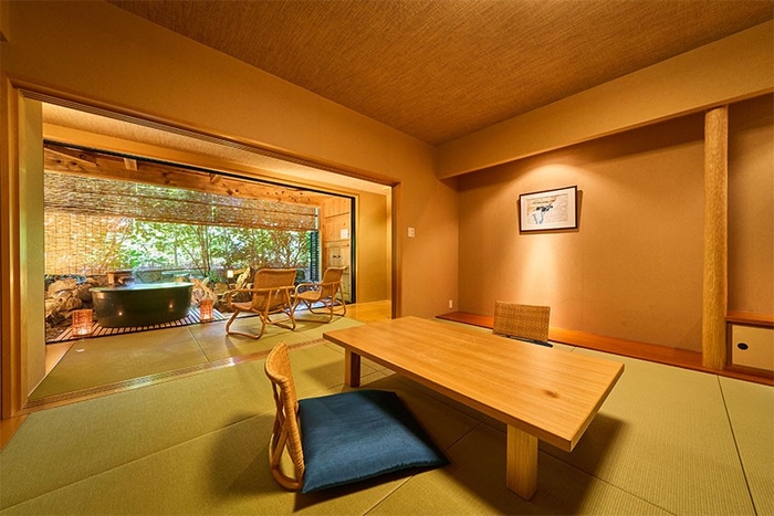 輝乃湯 / 露天風呂付客室(一例)