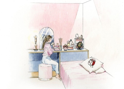 パウダールーム イメージイラスト