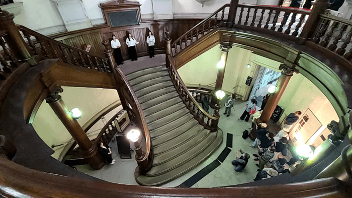 過去の「エコー遺産アカペラライブ!」の様子(2025年5月 大阪府立中之島図書館)