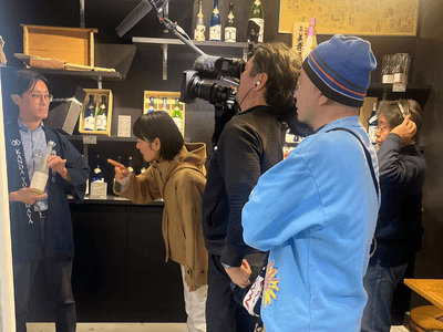 豊島屋Rita-shopでの取材の様子