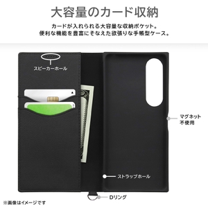 耐衝撃 手帳型レザーケース KAKU Durable_2