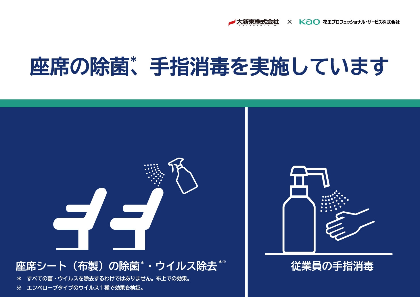 バスに掲示するポスター(横)