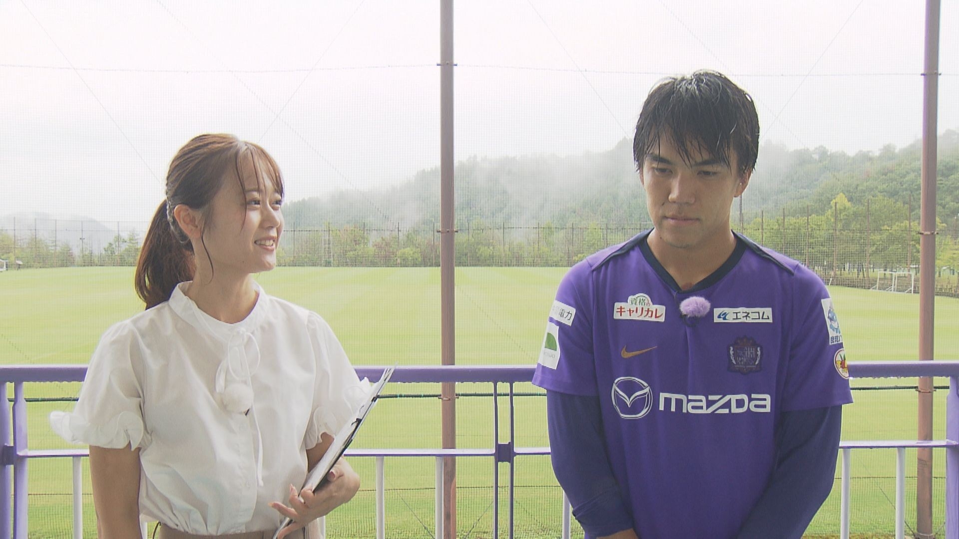 岡本愛衣(HOMEアナウンサー)・田中聡選手(サンフレッチェ広島)