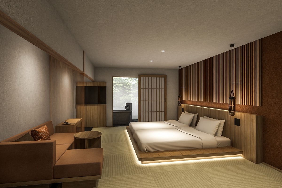 温泉半露天風呂付客室 ※イメージ