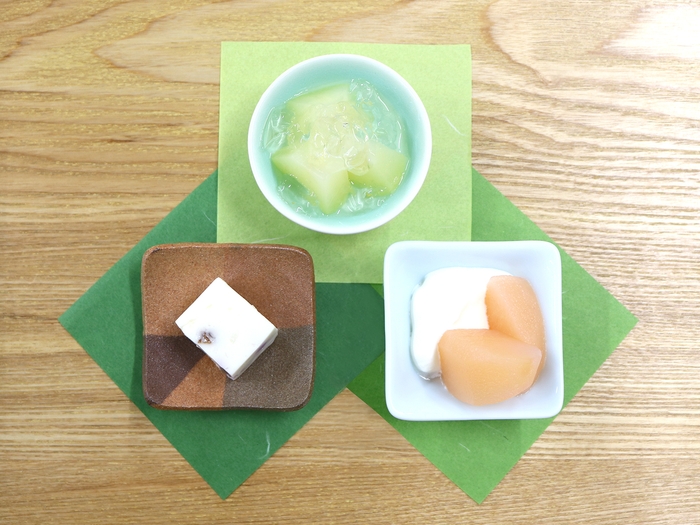 山形おきたま地方のフルーツを使ったデザート (定食メニューご注文者の全てのお客様にご提供)