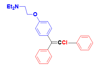 図1 クロミフェンの化学構造