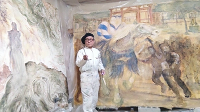スペインから帰国したフレスコ画の天才 Nori Ushijimaの 国内初展覧会『熊本とサン・セバスチャンを結ぶ魂魄の架け橋』　 熊本県立美術館分館で4月1日より開催