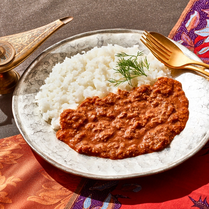 ノンオイル調理キーマカレー