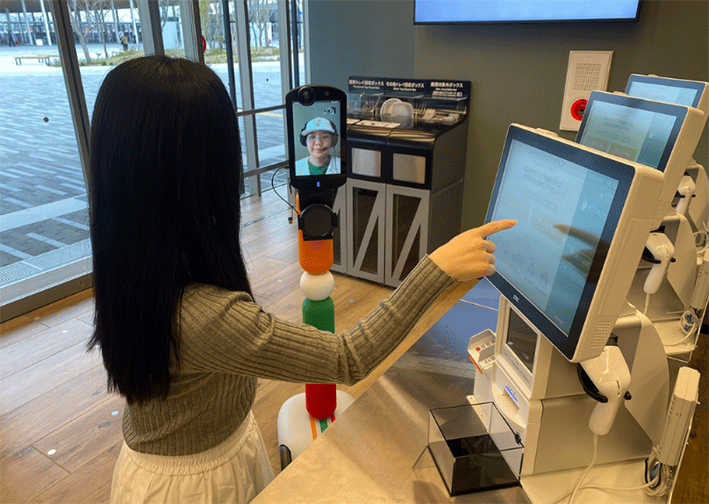 図4 遠隔接客の様子