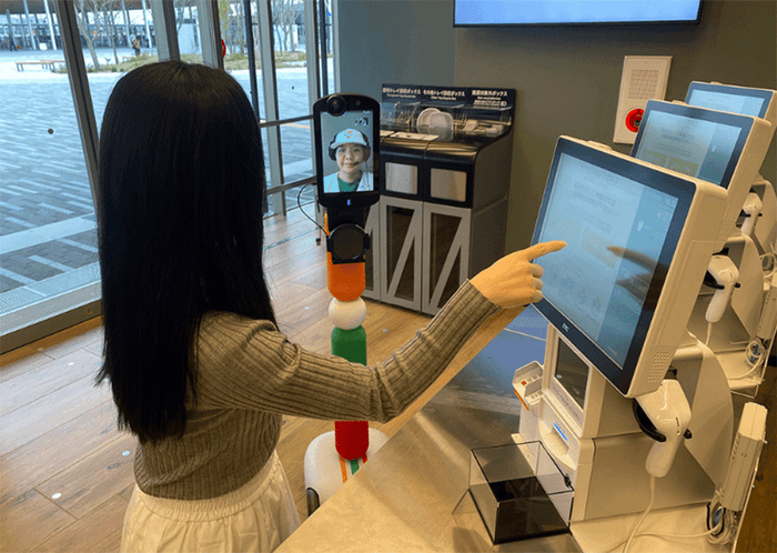 図4 遠隔接客の様子