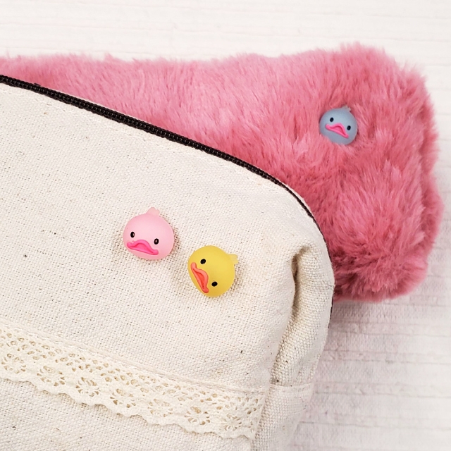 ポーチにつけてみました!