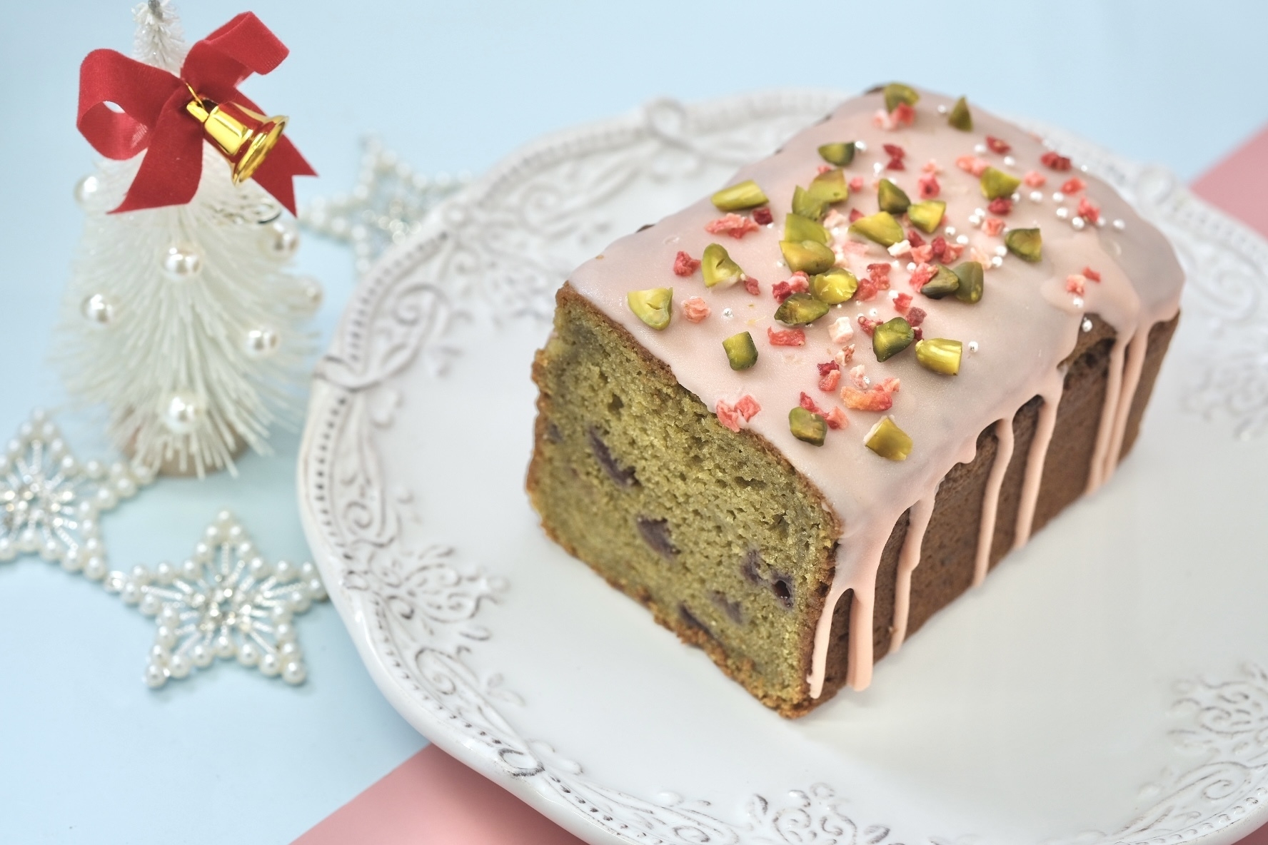 ウィンターピスタチオパウンドケーキ