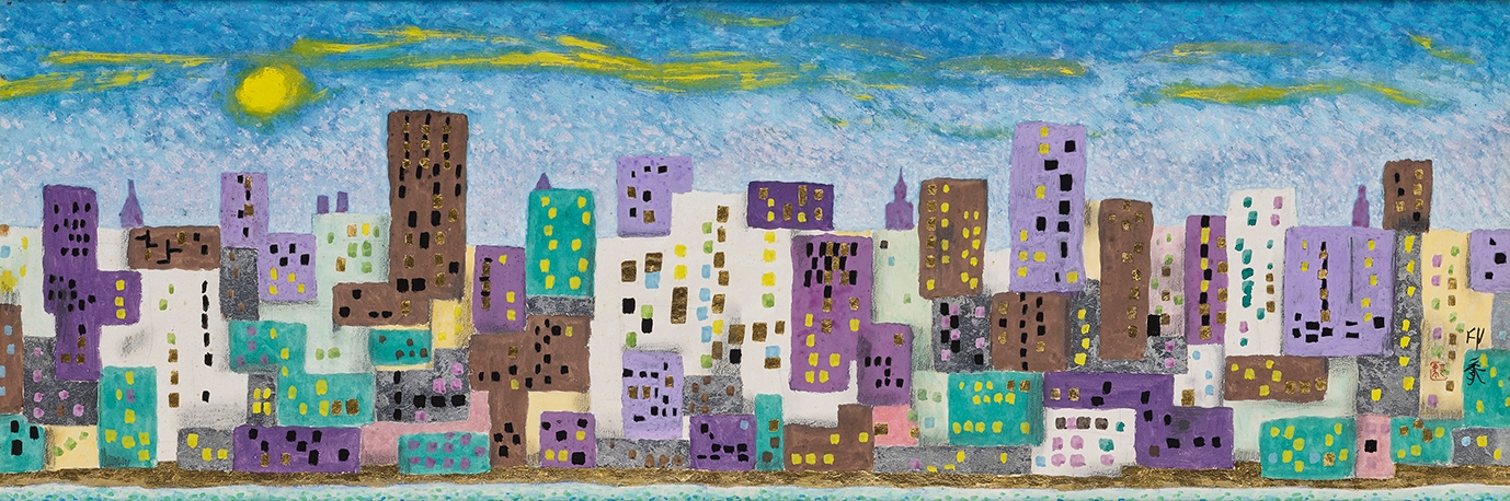 堂本印象 中ノ島展望 1960年 京都府立堂本印象美術館