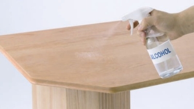 木材部分は耐アルコール塗装