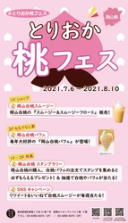 桃のお祭り！【とりおか桃フェス】を「とっとり・おかやま新橋館」で開催します（７／６～８／１０）