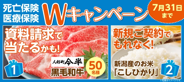 SBIいきいき少額短期保険 死亡保険・医療保険Wキャンペーン