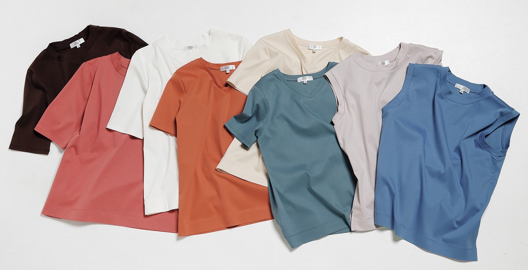 暑い夏には“シャーベット”カラーがおすすめ!レディス新色トップス登場、「洋服の青山」全店発売