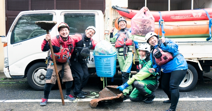 ラフティングとゴミ拾いの愛称は抜群! なにより楽しいんです