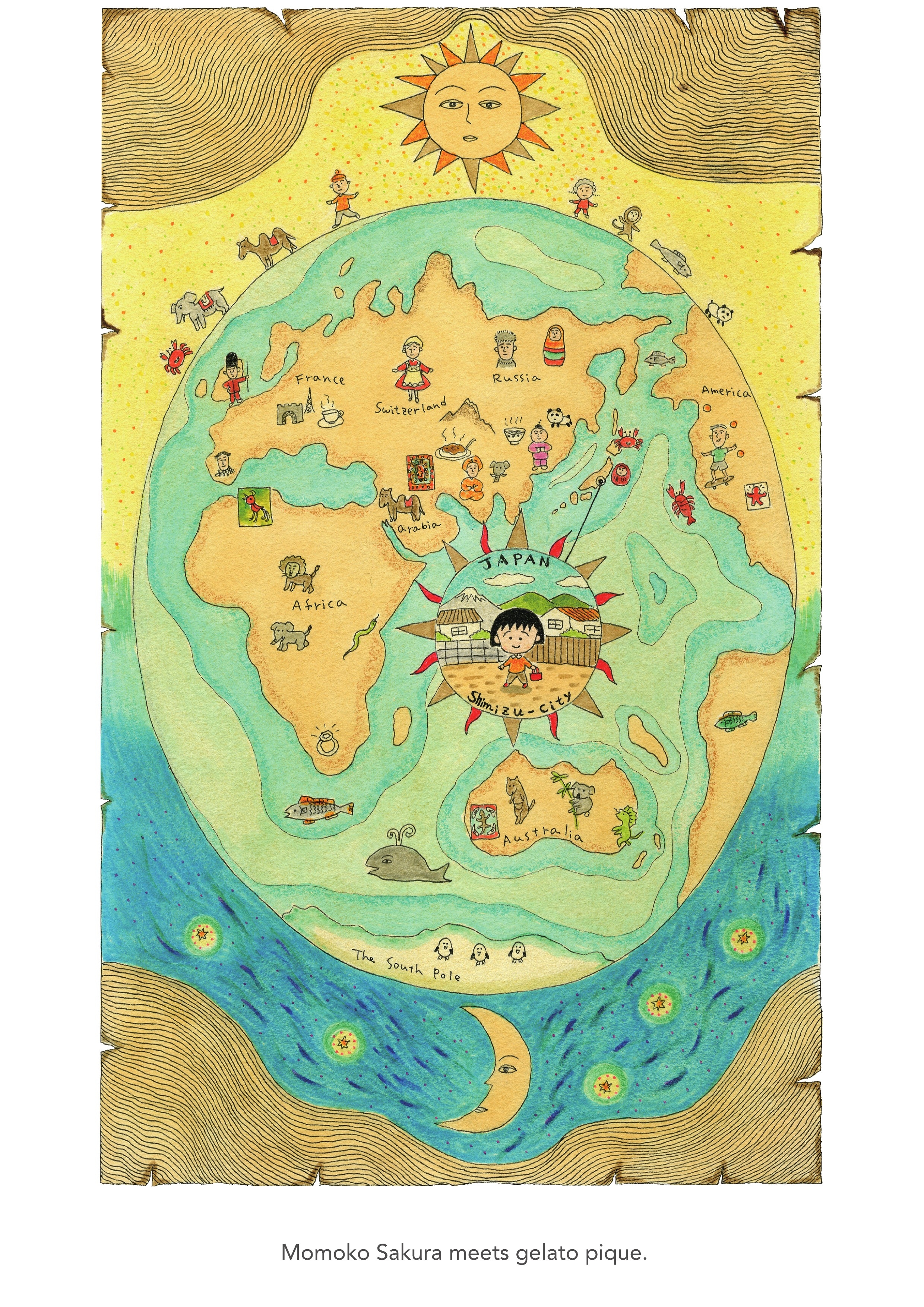 ～さくらももことジェラート ピケの出会い～ 3月18日より、ジェラート ピケとさくらももこさんの コラボレーションアイテムが販売開始！