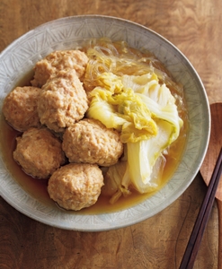肉だんごと白菜の煮もの