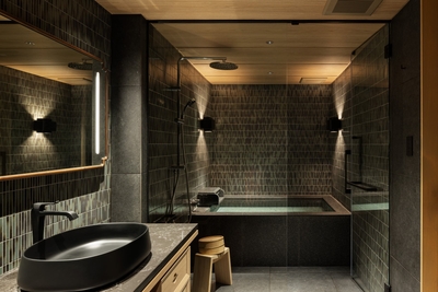 落ち着いた雰囲気でプライベート感を重視した内風呂