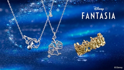 ディズニー・アニメーション映画『ファンタジア』85周年記念 ケイウノから新作ネックレス＆指輪11/7(金)発売