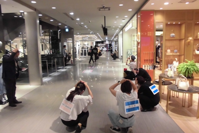 昨年の避難訓練の様子