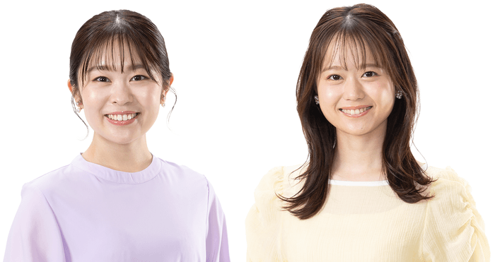 野村舞アナ ・ 岡本愛衣アナ