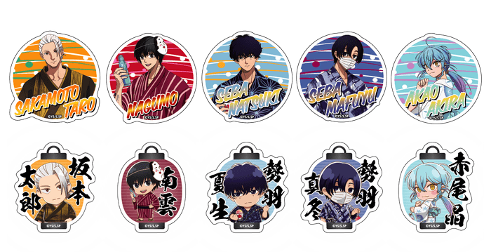 ステッカーセット 浴衣ver. B(1パック10枚入り)