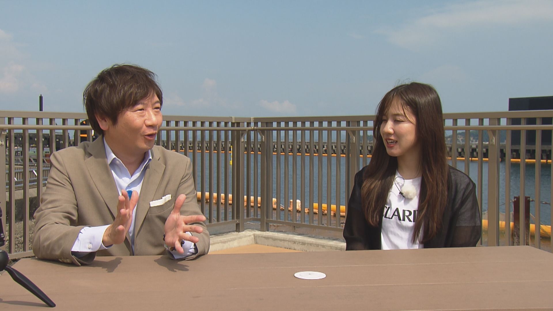 廣瀬隼也(HOMEアナウンサー)・實森美祐選手