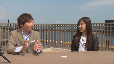 廣瀬隼也（HOMEアナウンサー）・實森美祐選手