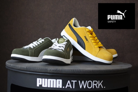 PUMA SAFETY、 HERITAGEシリーズICONICに新色2色追加。 本革ならではのワンランク上の質感と履き心地。