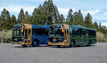 ▲比叡山内シャトルバス