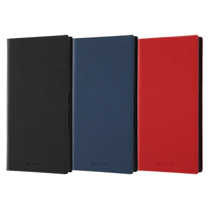 耐衝撃 手帳型レザーケース TETRA サイドマグネットラック