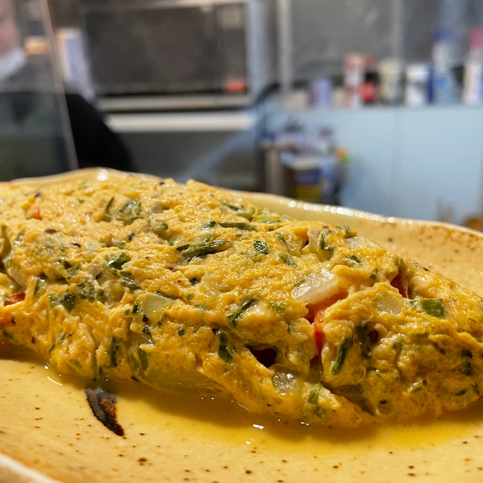 茶葉のスパニッシュオムレツ