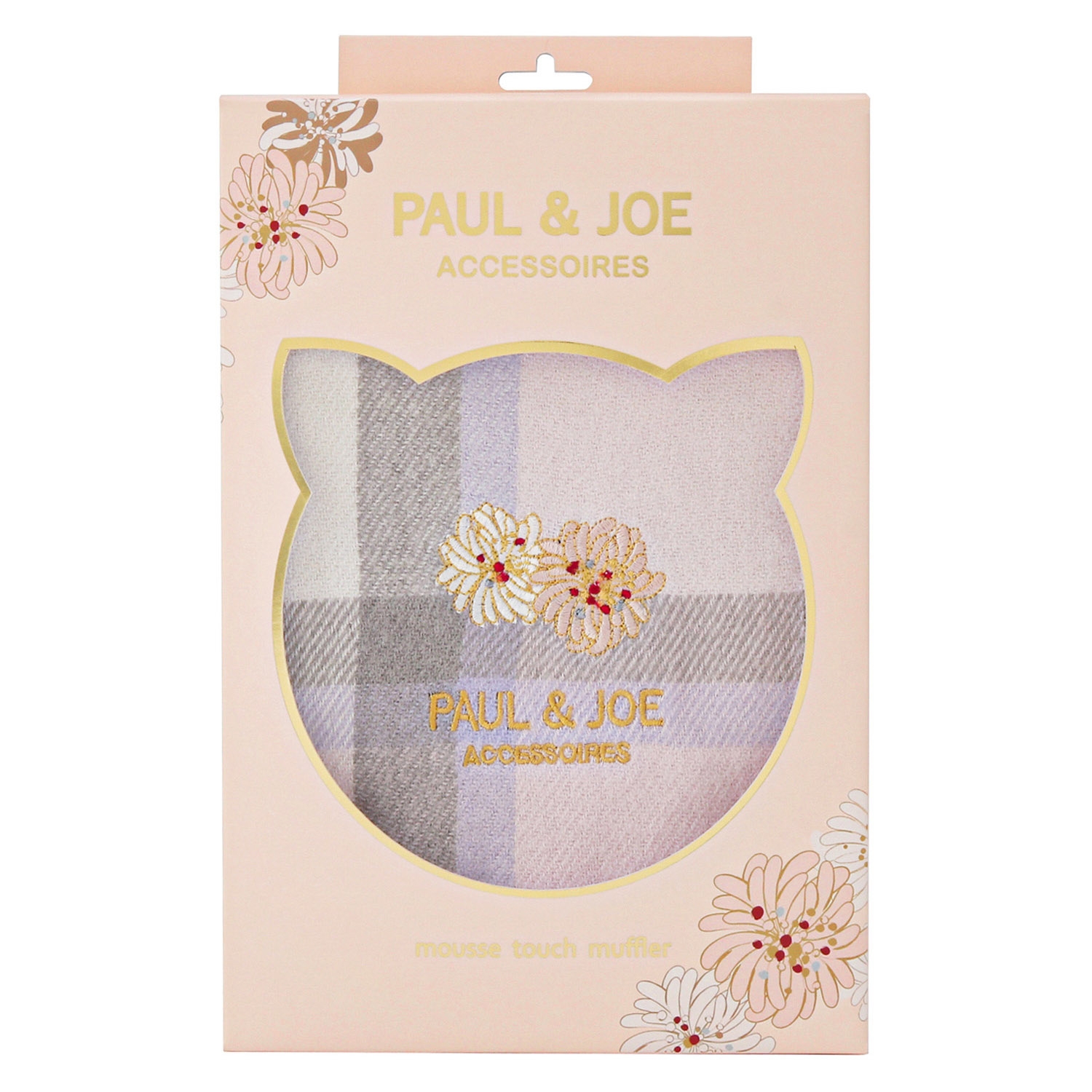 可愛らしいパッケージ入りマフラー クリザンテーム