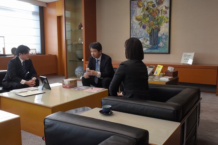 茨城県知事 大井川 和彦 氏にもご試飲いただきました