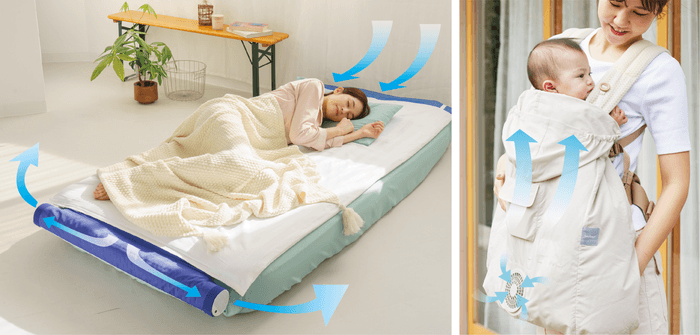 空調ベッド®風眠/空調ベビーケープ™