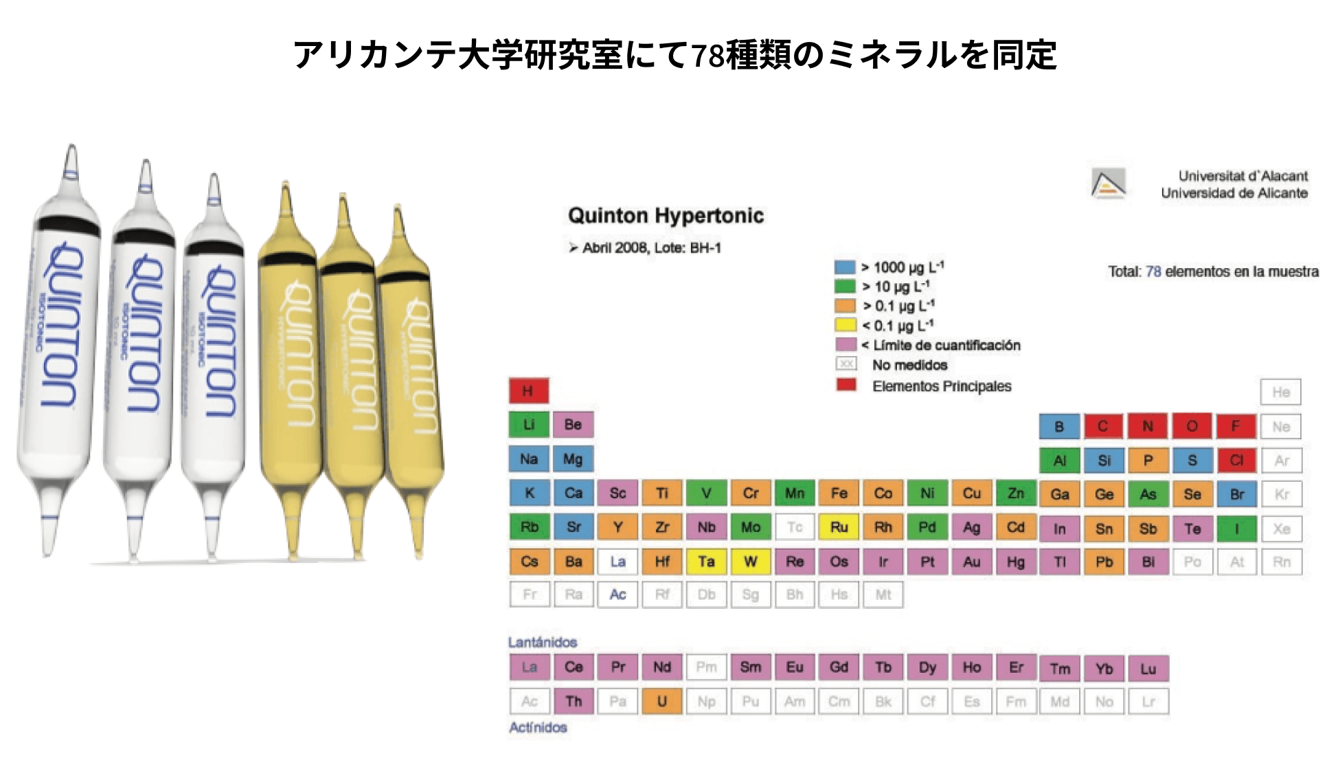 アリカンテ大学研究室にて78種類のミネラルを同定