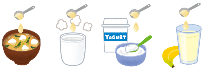 普段の食事や飲み物にMCTオイルをプラスして、「満腹感&美味しさ」をアップ！