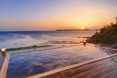  西長門リゾート（山口・下関） 温泉露天風呂