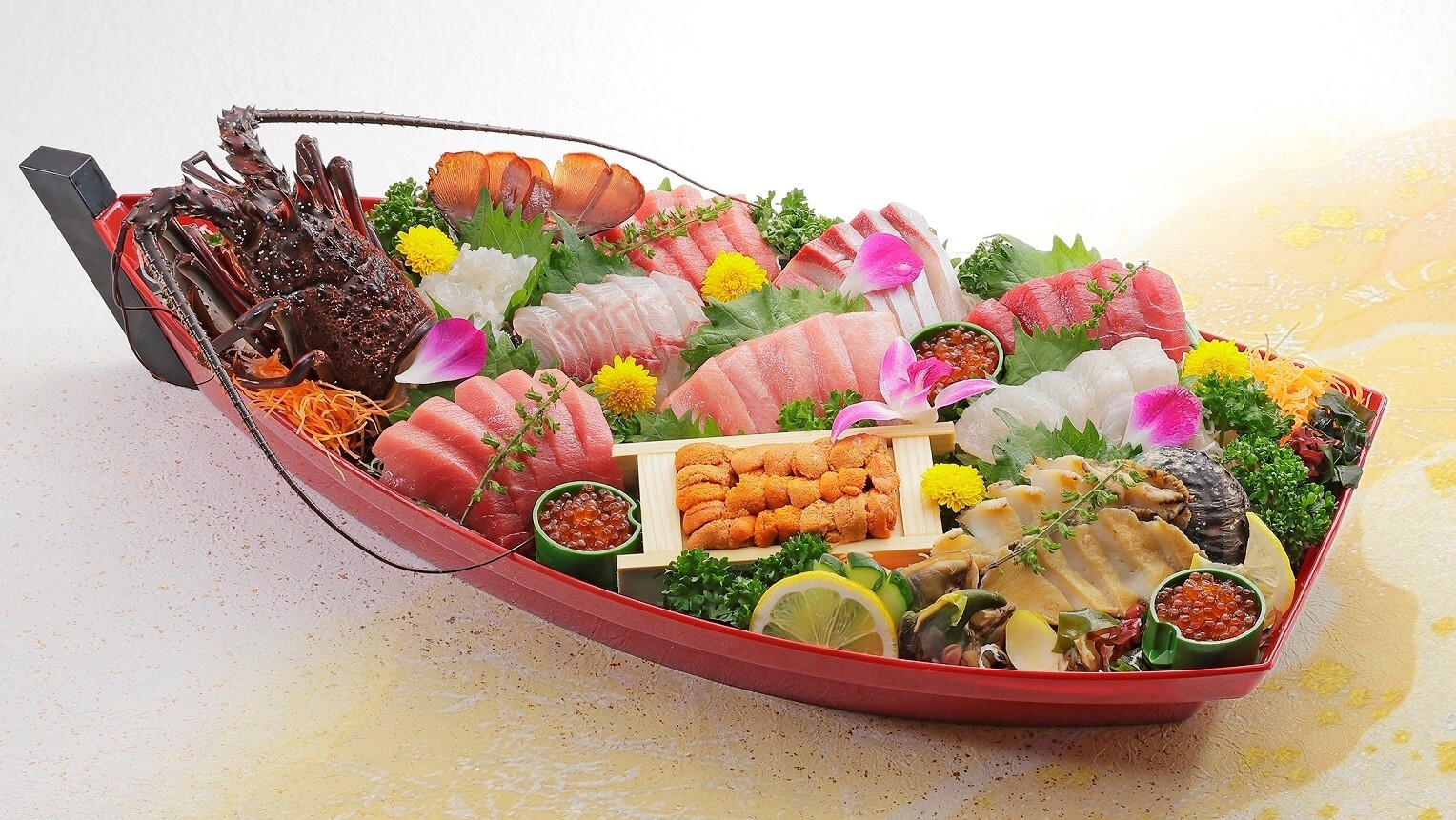 【魚の北辰】豪華!竜蝦の舟盛