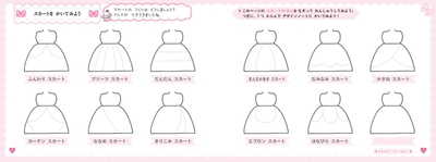 本書より　「スカートを かいてみよう」