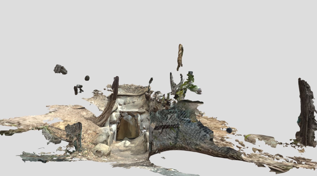 関西学院構内古墳(石室)iPad LiDAR版 をSketchfabで公開しました