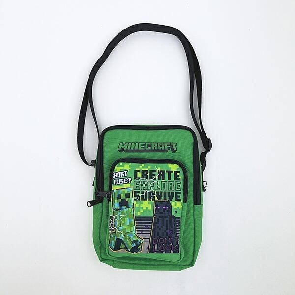 マイクラファン必見！マイクラのゲームの世界観がしっかりデザインされたバッグです。