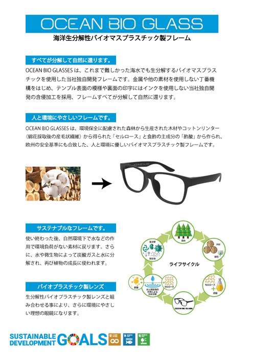 海洋分解性眼鏡