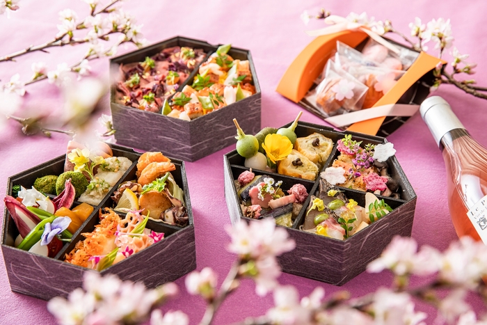 春の小菓子&ロゼスパークリングワイン付き(11,000円)イメージ