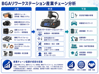 図.   BGAリワーク装置の産業チェーン