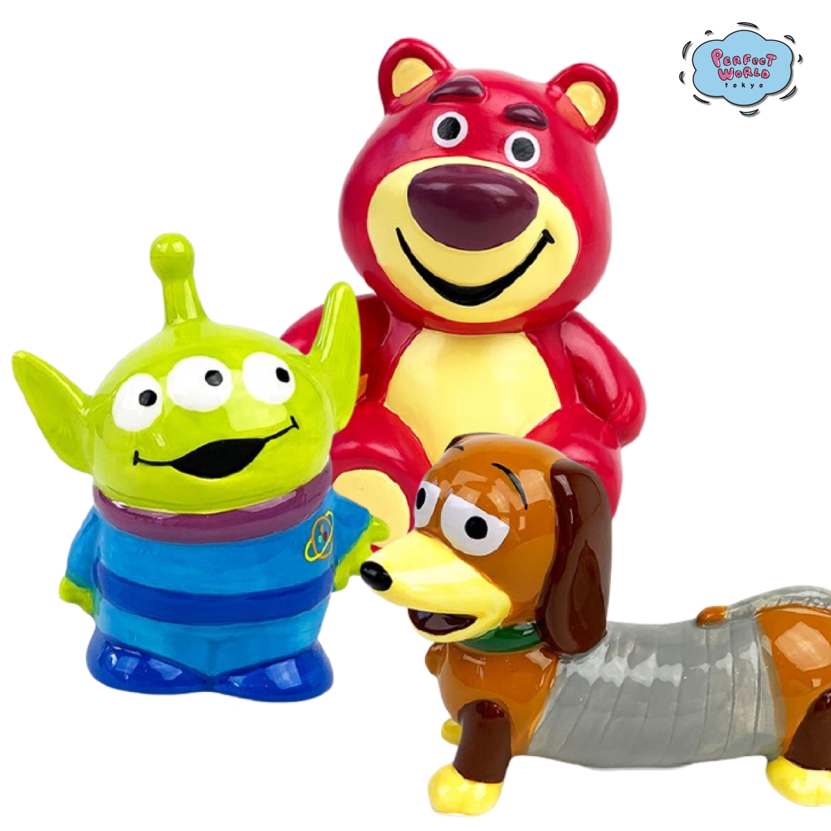 つるりとしてかわいい陶器の貯金箱♪トイストーリーで人気のロッツォや