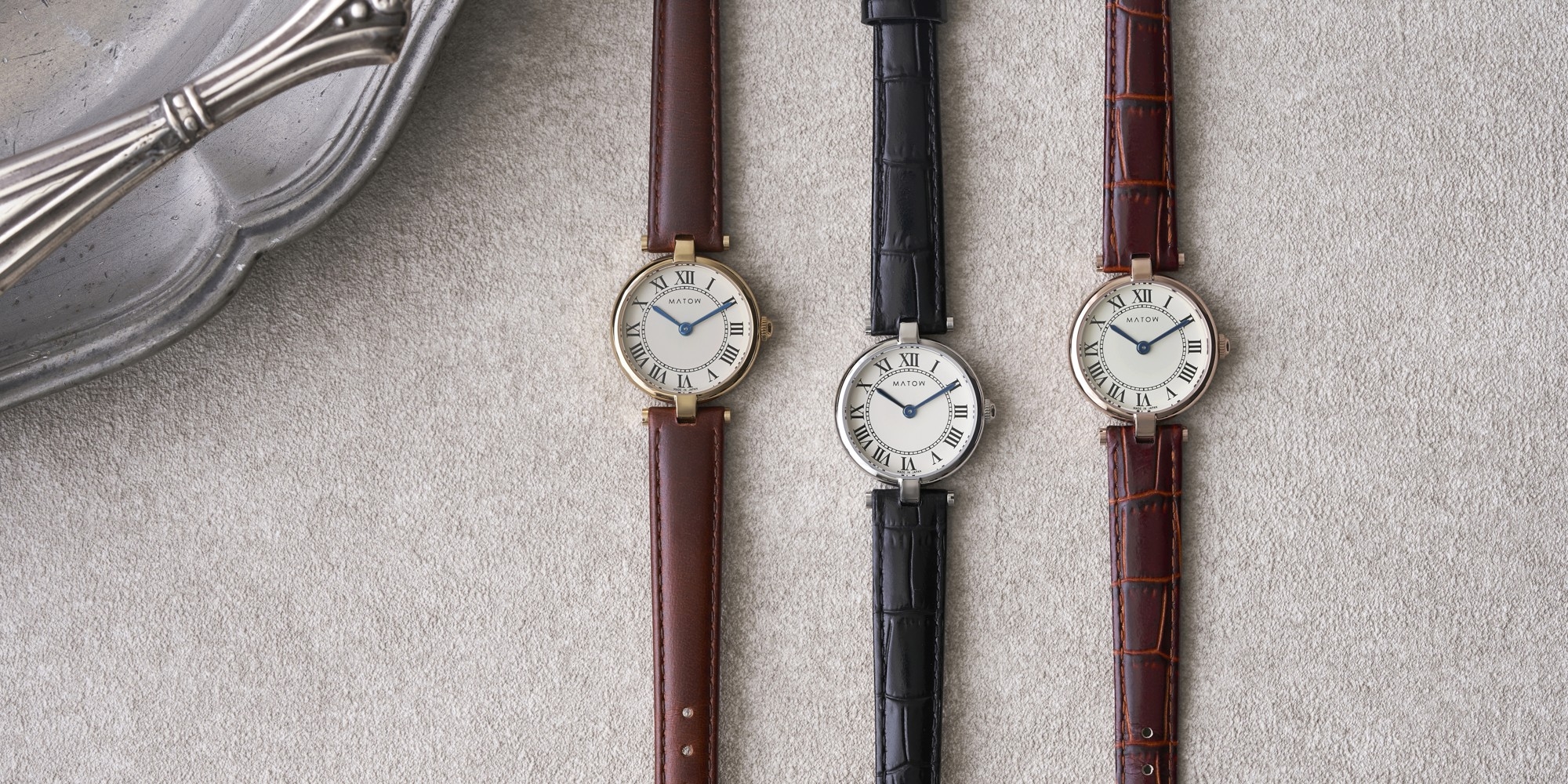 MATOW(マトウ)- 新作腕時計–
ブランド5周年を彩る新コレクション「Aura(アウラ)」を発売。TiCTAC限定モデルも同時展開。